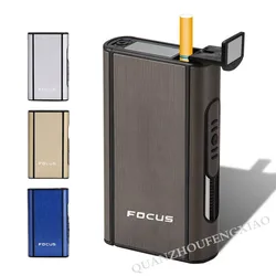 FOCUS Ejection Holder Male Gadgets Windproof Aluminium Alloy Smoke Boxes Creative Fashion Automatic Cigarette Case