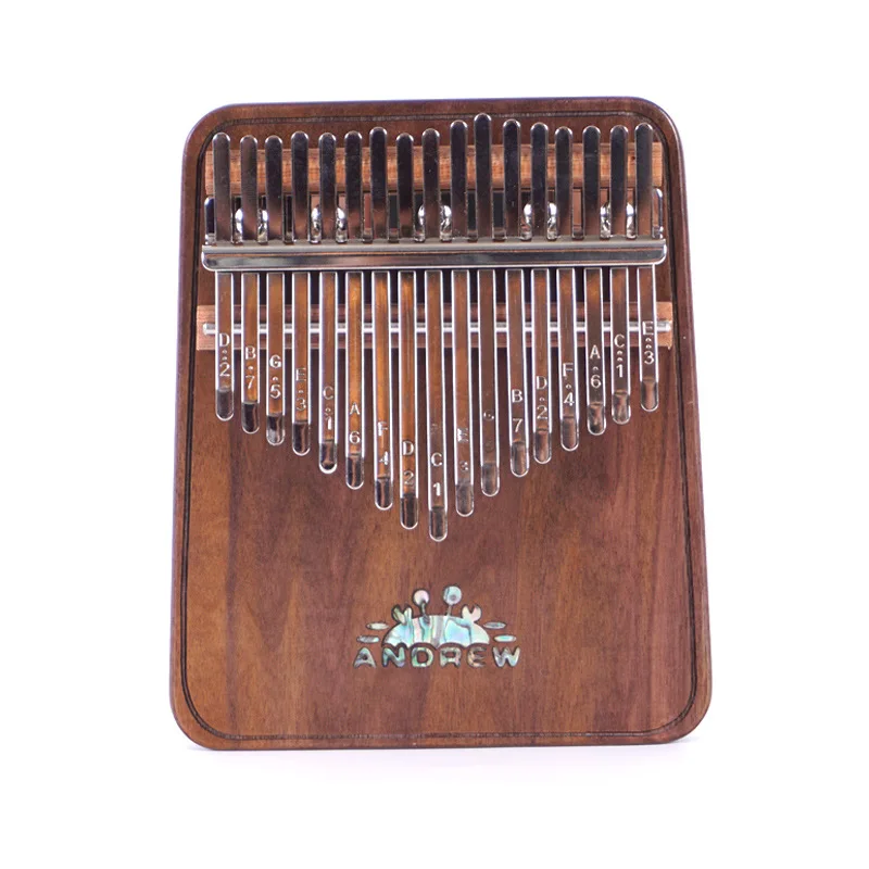 Andrew 17keys Kalimba bag Black walnut thumb piano karinba xylophone calimba marimba  musical instrument  harmonium vibraphone