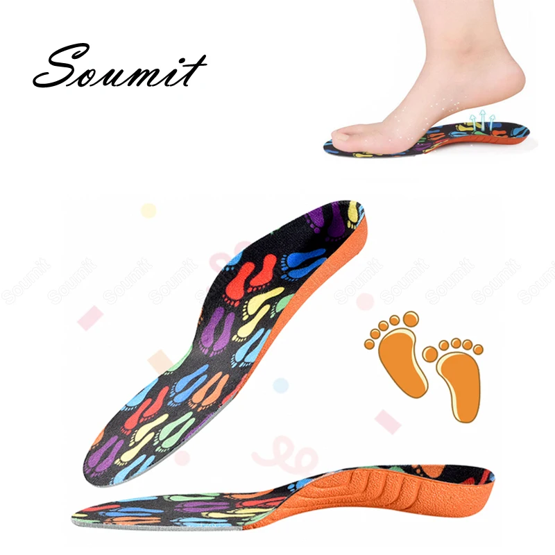 Children EVA 3D Orthotic Insoles for Flat Foot Arch Support Kids Orthopedic Shoes Pads OX-Legs Child Corrector Feet Care Inserts