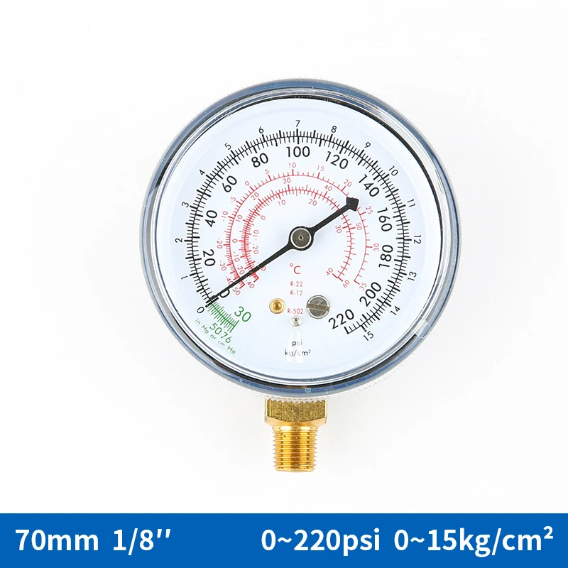 HONGSEN Household  Air Condition Fluorine Cool Gas Meter Valve High Low Pressures Manifold Gauges Set for R410a R134a R22 R404a