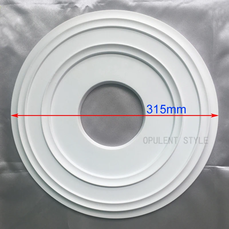 

PU Decorative Ceiling Rose Chandelier Ceiling Plate Rosette Pendant Light Base Decor Panel Polyurethane Medallion