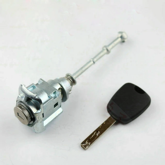 Car Lock Cylinder for Peugeot 408 Door Central Control Lock Driving Door Lock with transponder key case