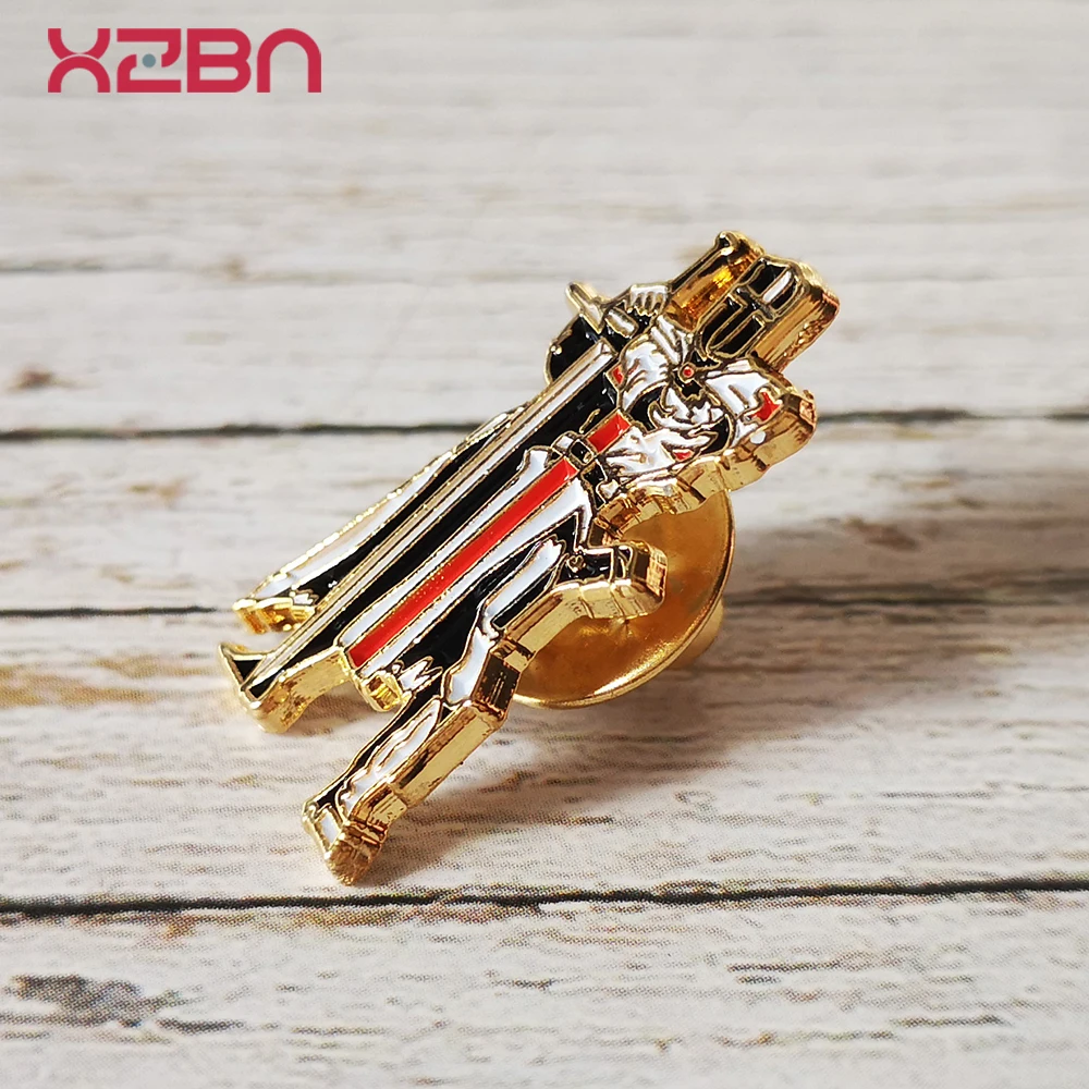 Masonic Lapel Pins Badge Mason Freemason Freemaonary  Knight Knightship Banquet Brooches Gold Plated  Exquisite Souvenirs Gifts