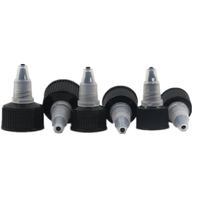 18, 20-410  24-410, 28-410 plastic Black Yorker Style,  Hair Gel , Ribbed  twist-open dispensing cap x 10