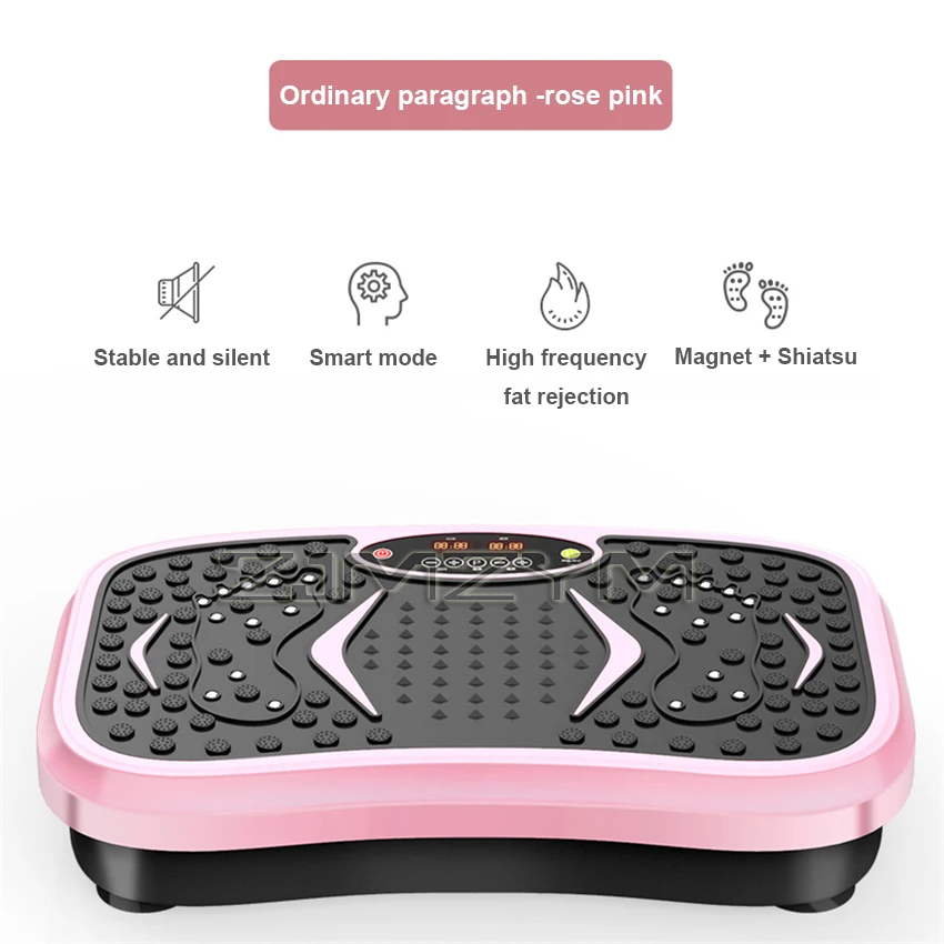 220V 200W Stand-up Vibration Machine Exercise Platform Massager Body Fitness Remote Exercise Fitness Equipment