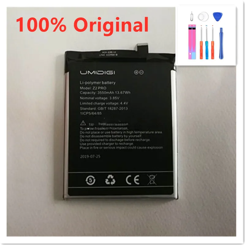 

100% Original 3550mAh Battery For Umidigi UMI Z2 pro Back up In stock New High Quality Battery+Tracking Number