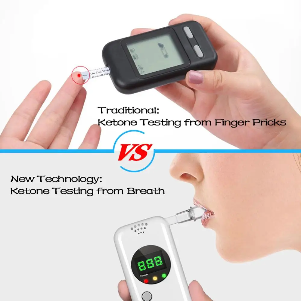 EEK-Brand Portable Ketones Breath Analyzer, Digital Ketone Breathalyzerd Drop Shiping