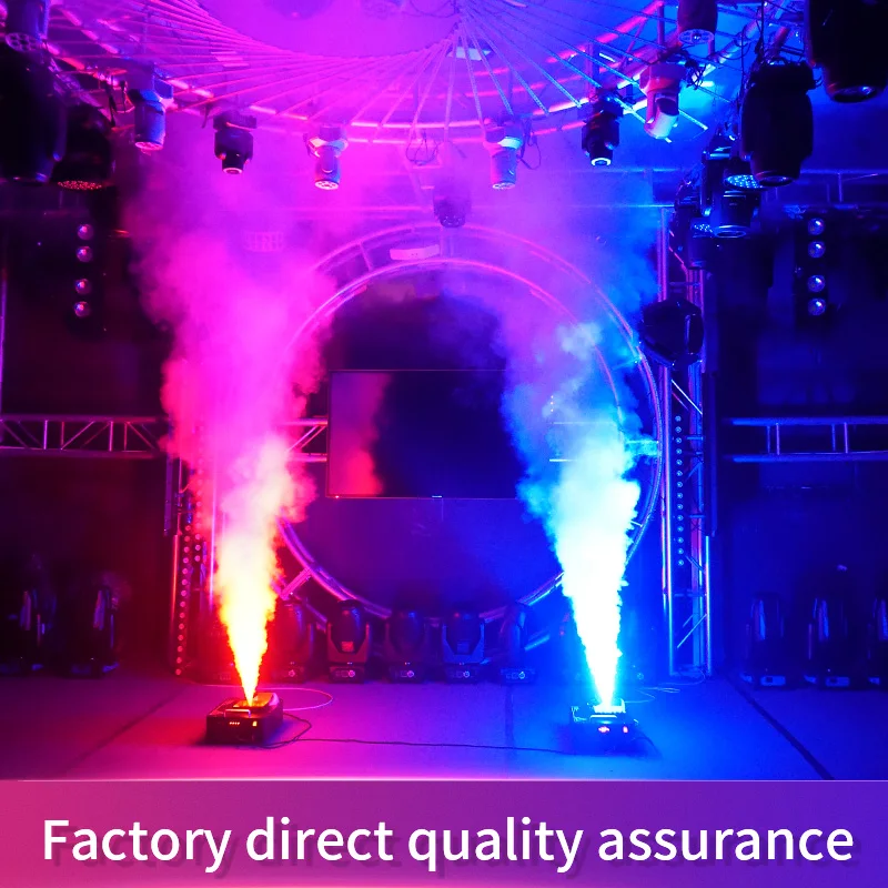 Led Colorful Gas Column Smoke Machine DJ Fog Machine Stage Smoke Machine Remote Control Thermostat Spray Machine Stage Lights DJ