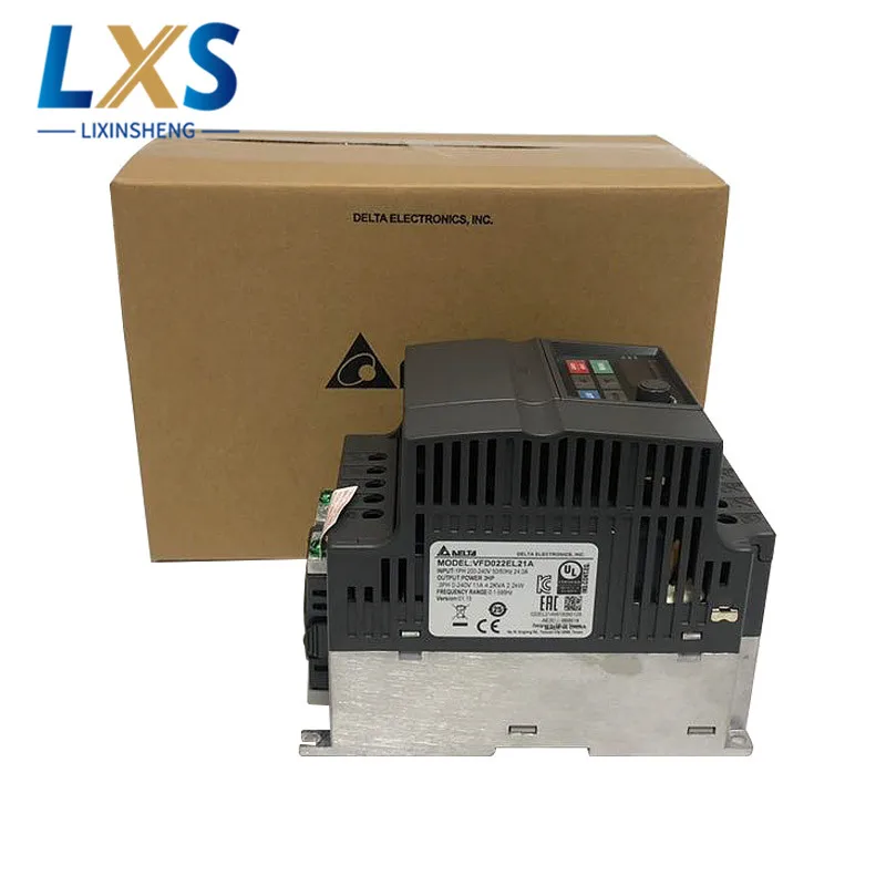 Japan DELTA Omvormer Frequentie Drive VFD022EL21A 220V 2.2KW Eenfase AC Omvormer Voor Verpakkingsmachine