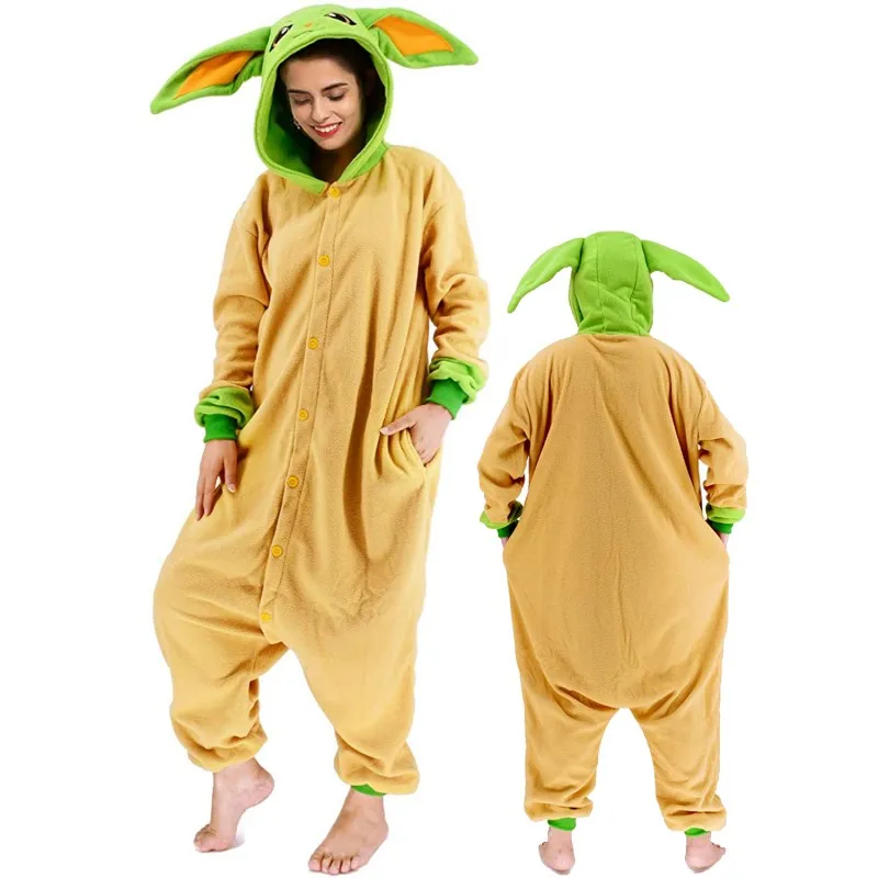 XXL New Alien Onesie Cartoon Pajamas Female Male Animal Adult Christmas Cosplay Raccoon Kigurumi