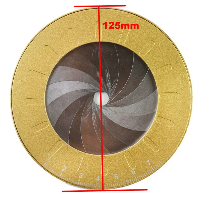 Herramienta de dibujo circular ajustable, calibrador para carpintería, regla redonda de dibujo creativo, brújula circular de acero inoxidable