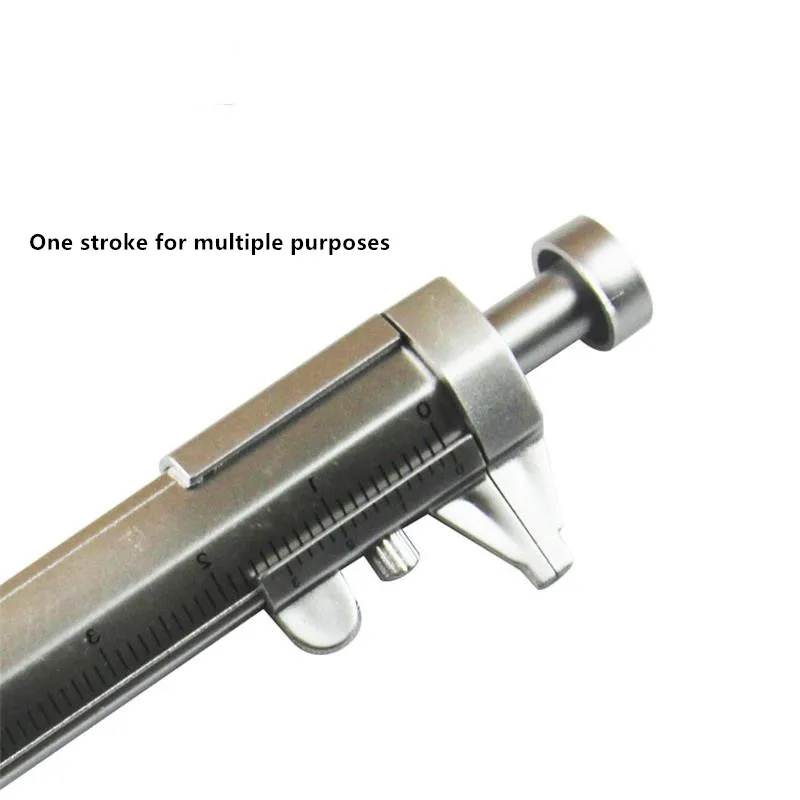 พลาสติก Vernier Caliper ประเภทเครื่องเขียนปากกาลูกลื่นนักเรียนเครื่องมืออเนกประสงค์0-100Mm Caliper