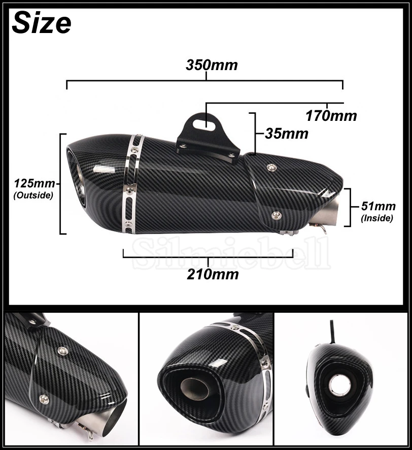 Yoshimura Motorcycle Exhaust Muffler Escape moto slip on pipe For KTM ADV 390 adventure 250 adv DUKE250 Duke390  2020 2021