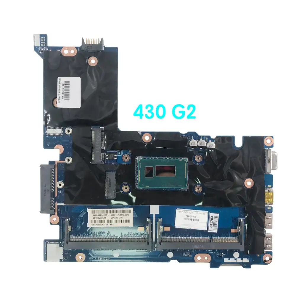 Placa base para ordenador portátil HP ProBook 768215 G2, placa base 430 probada, funciona completamente, LA-B171P, i3-4030U, 768214-601, 768215-601, 100%