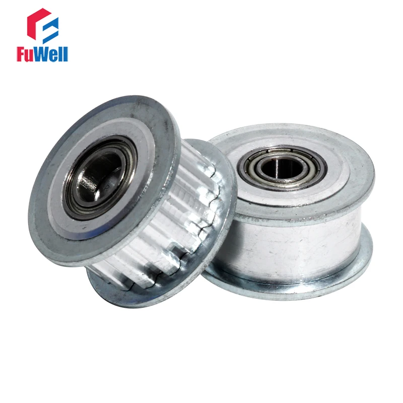 XL-15T Idler Pulley 15Teeth Timing Pulley with Bearing Belt Width 11mm Bore 3/4/5/6/7/8/9mm Aluminum Alloy Idle Belt Pulley