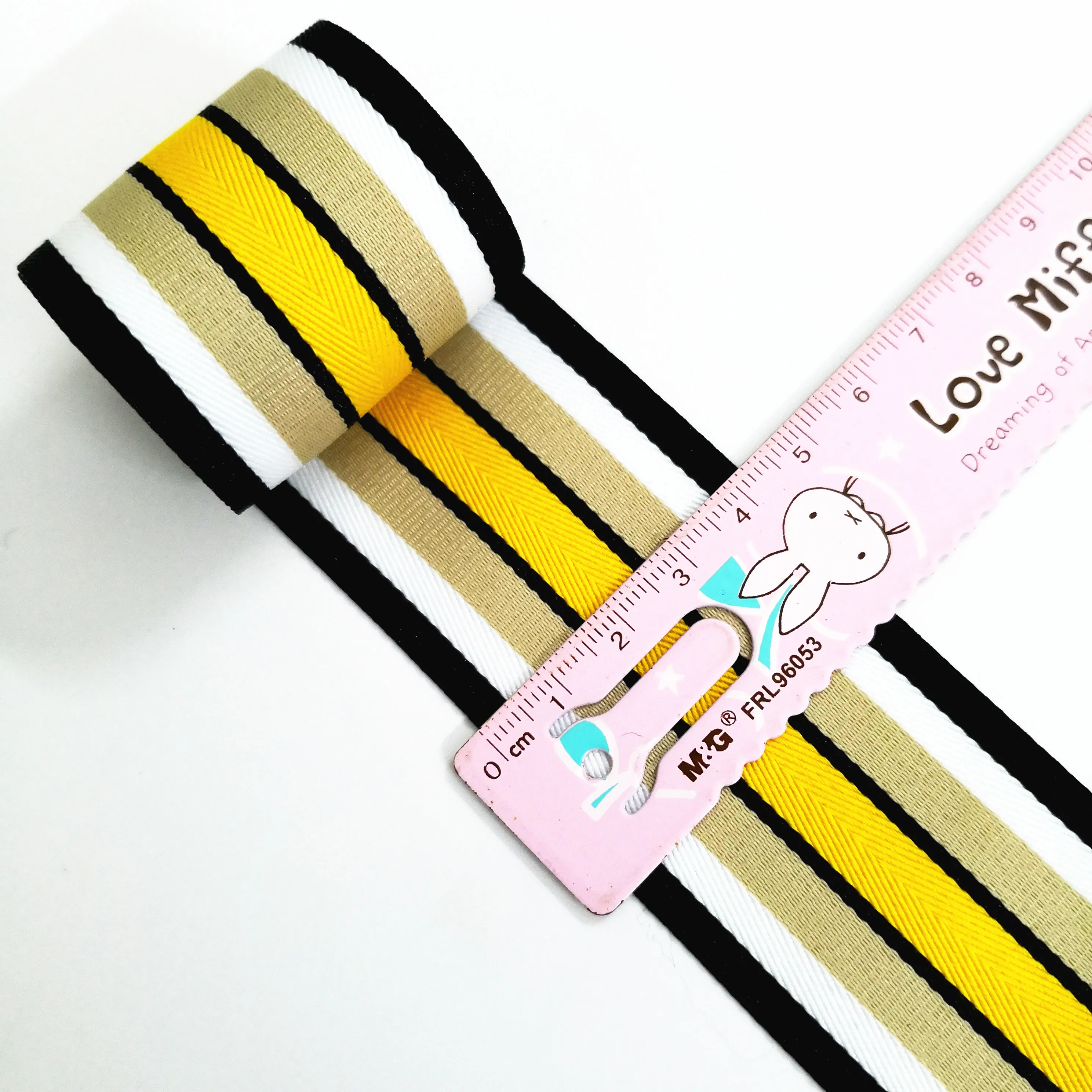 4CM striped ribbon decorative edging cloth strip wide T-shirt Hat diy Shoes belt Sewing Clothing Handmade accessories bias tape