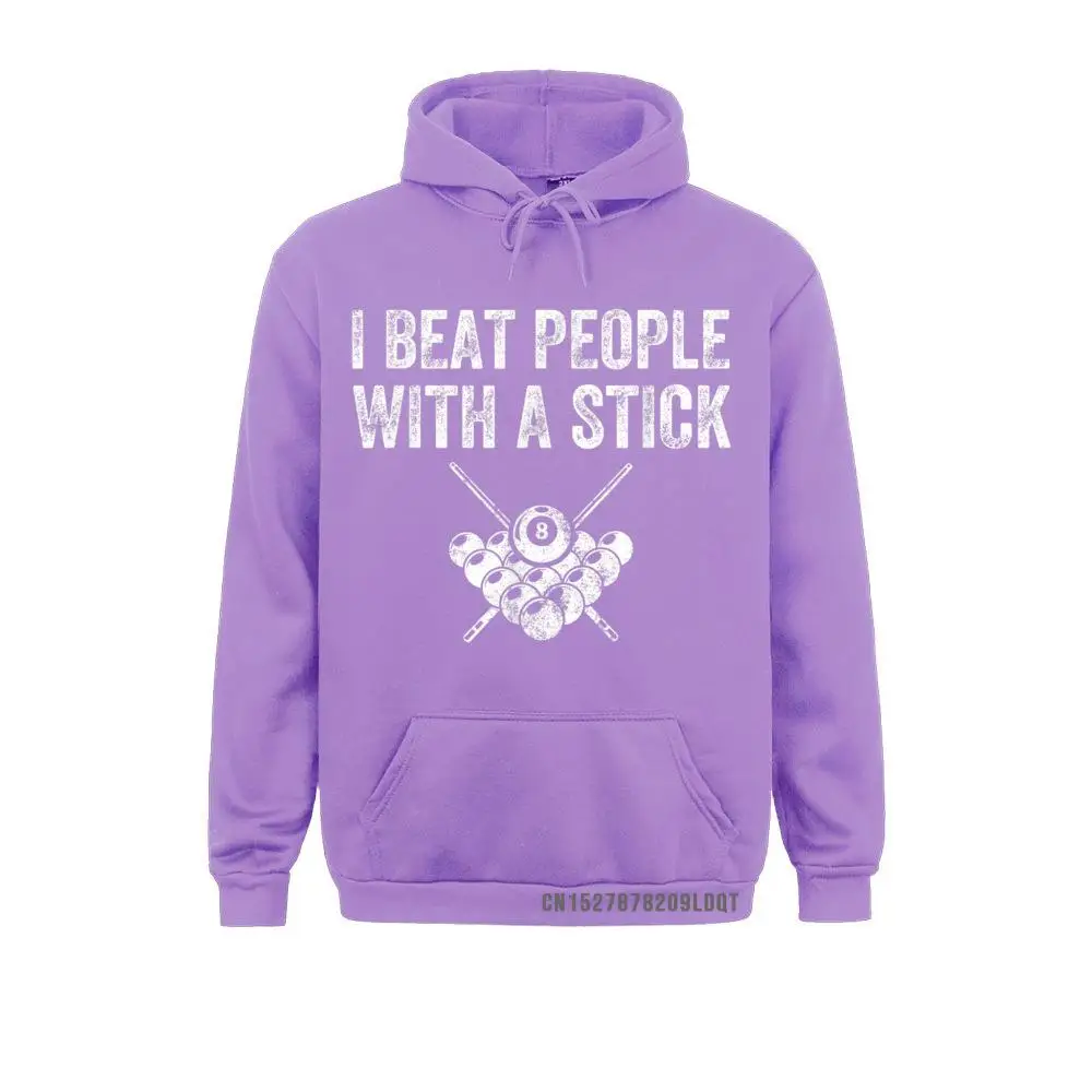 On Sale I Beat People With A Stick Funny Cue Billards Gift Sweatshirts Men/Women Hoodies Long Sleeve Labor Day Sportswears