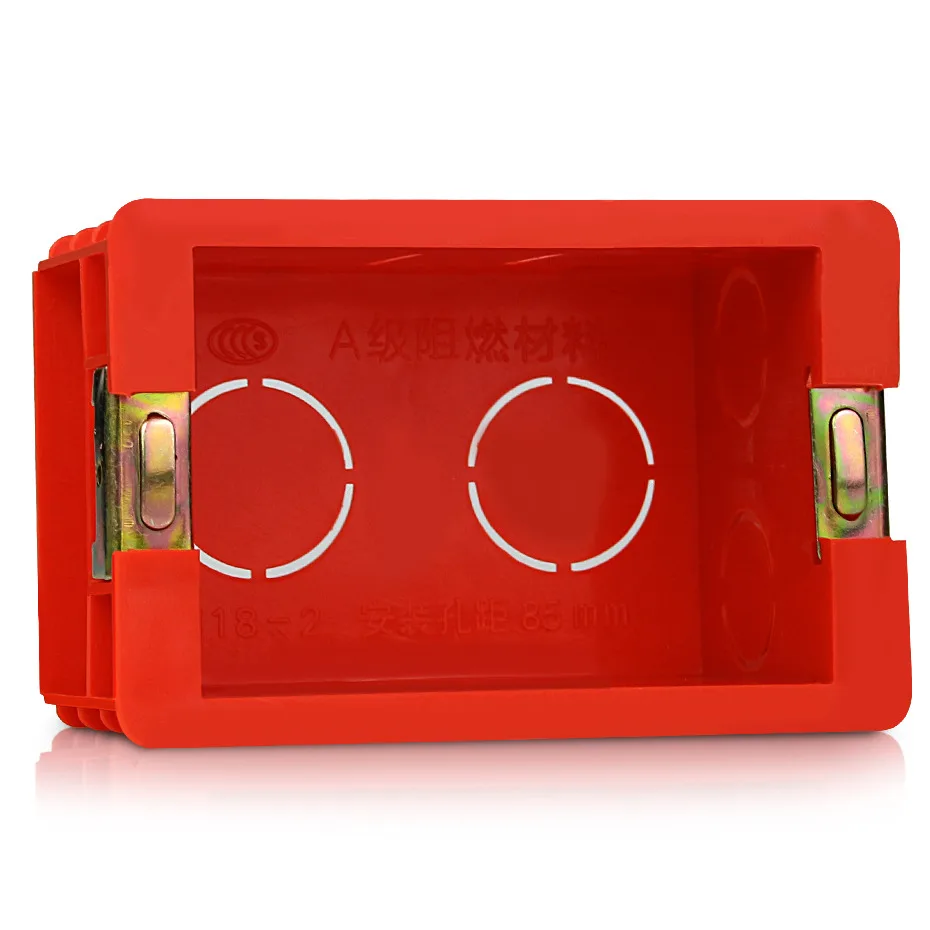 Socket Box Switch Wall Mounting box 99mm*64mm*50mm Secret Stash Parts Storage Hidden Red Used for Home Decoration