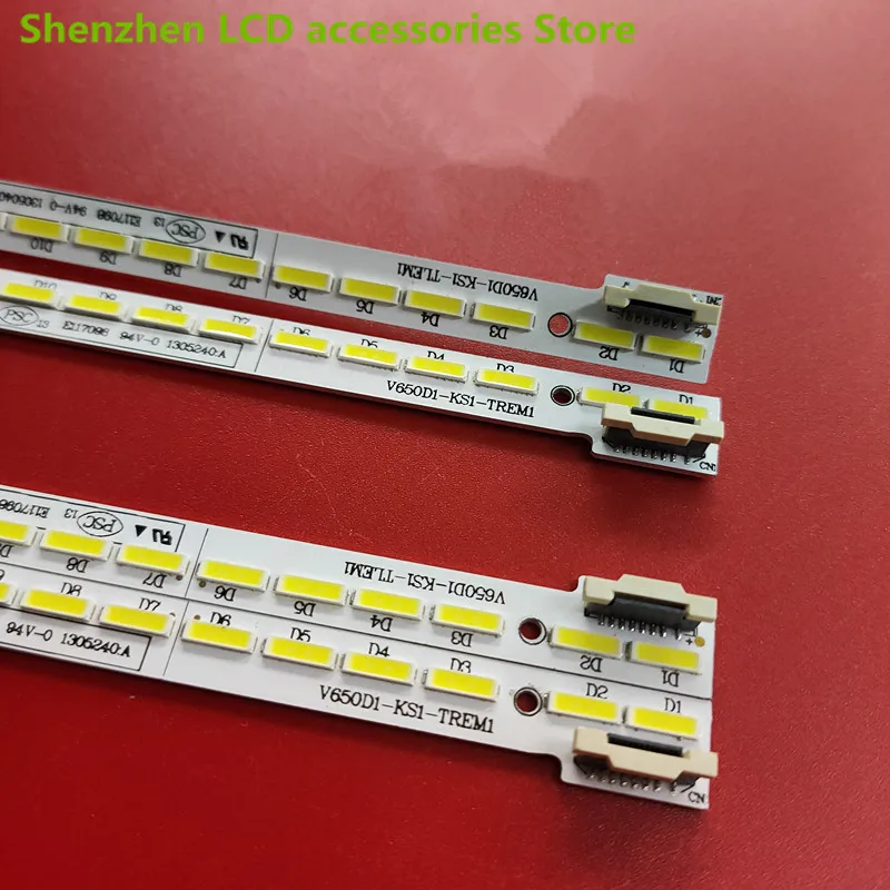 LED backlight strip  for Toshiba　65L5450C 65U7450C　Light bar Sony　KD-65S9000B　Light bar side entry backlight 406MM　48LED