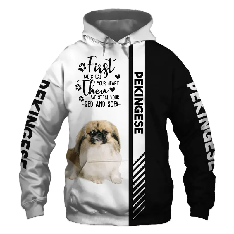 

Animal Pekingese Dog 3D Printed Unisex Deluxe Hoodie Men/Women Sweatshirt Streetwear Zip Pullover Casual Jacket Tracksuit