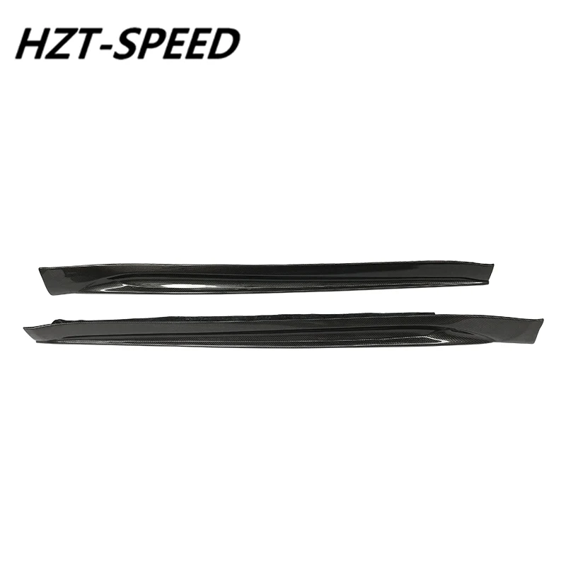 V Style Carbon Fiber Side Skirts Lips Extensions Aprons For Porsche 911 Carrera 991 991.1 991.2 GT3 2012-2015