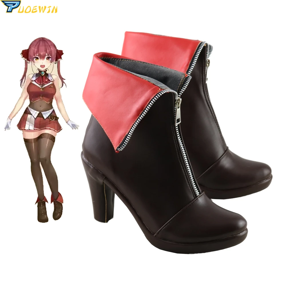 Vtuber Hololive Houshou Marine Cosplay Shoes Boots