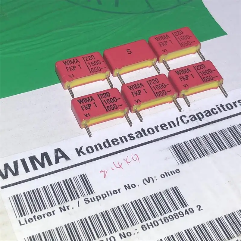 

30PCS German original boxes WIMA FKP-1 220PF 1600V film capacitor coupling the audio free shipping