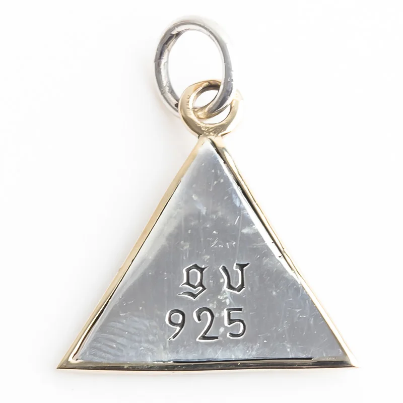 Ruibeila triangolo occhio di dio 925 ciondolo in argento collana retrò personalità collana in argento tailandese per inviare un amico