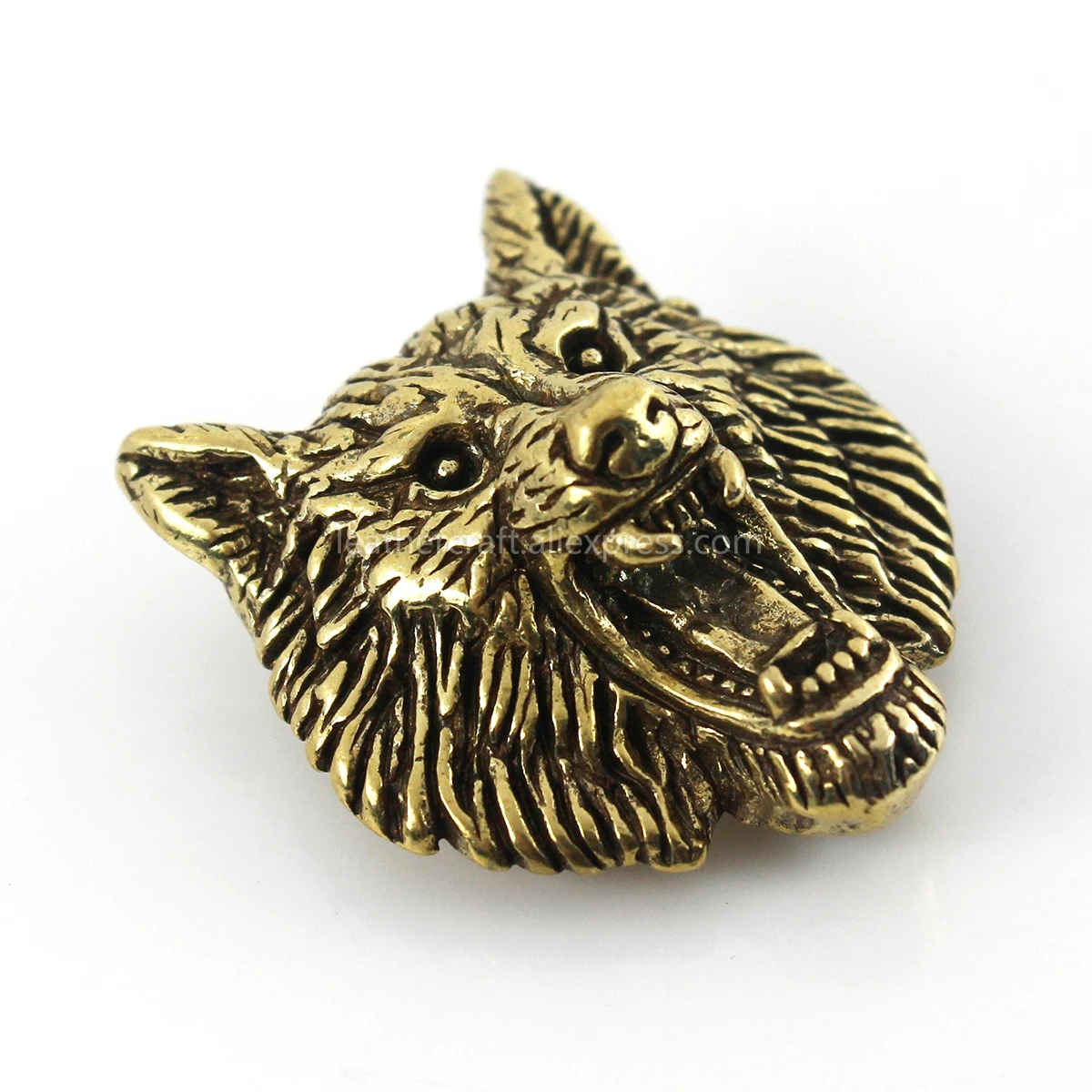 1 Stück Messing-Wolf-Abzeichen, Dämon, Teufel, Conchos, Schraubverschluss, Metall, Tierkopf-Design, Leder, Tasche, Geldbörse, Dekor, Knopf, Nieten, Accessoires – Detail 5