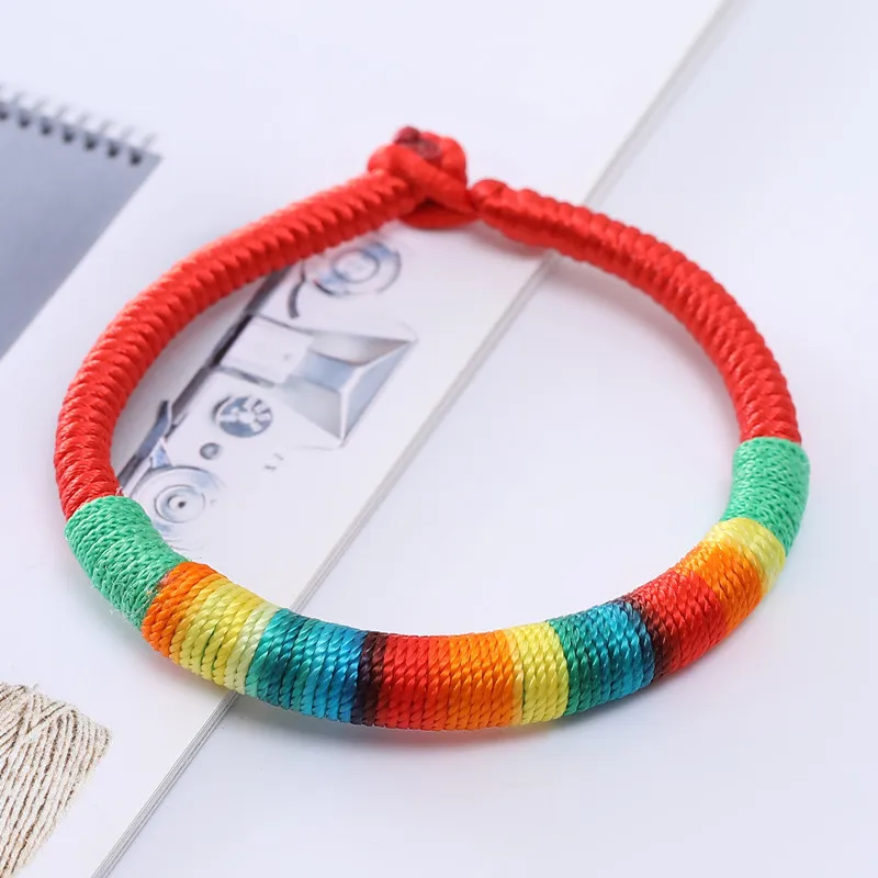 Lgbt Pride Apparel Rainbow Bracelet Bisexual Pansexual Charms Gifts Accessories Men Couple Gay Lesbian Friendship Unisex Jewelr