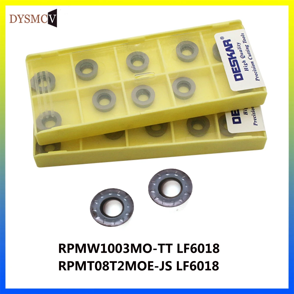 DESKAR100 % оригинальный RPMT1003MO-TT MOE-JSRPMT08T2LF6018 круглый карбид лезвия фреза ЧПУ лезвие