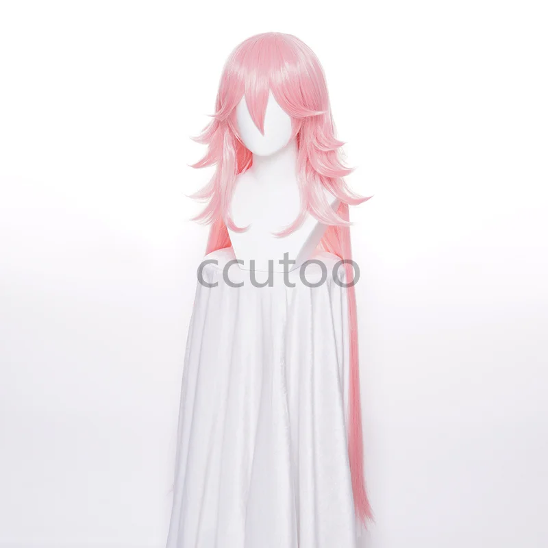 Honkai Impact 3 3e cosplay pruik Yae Sakura roze 120 cm lang recht synthetisch haar + gratis pruikdop