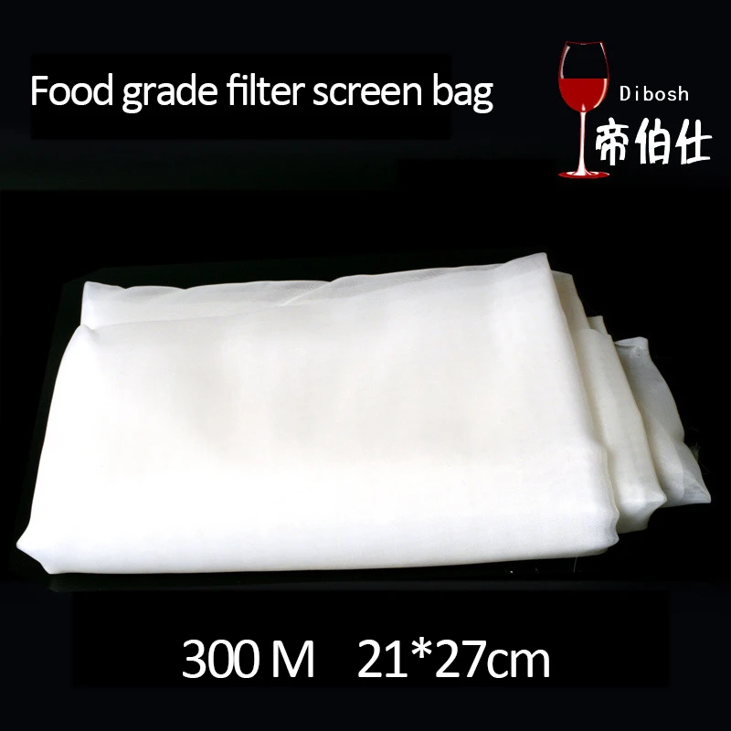 Mesh bag wine filter bag food grade 300 mesh bag for home brewing wine making used for juice making Filter screen