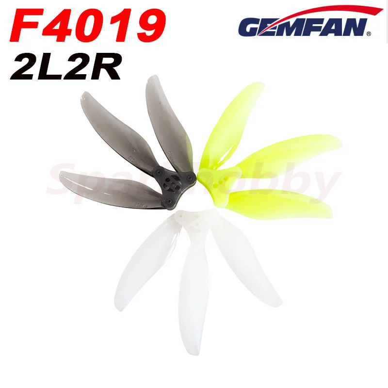 2 Pairs GEMFAN F4019 3-blade Folding Propeller Floppy Proppy Force Pulling Greater For FPV Racing 4-inch Traversing Machine RC