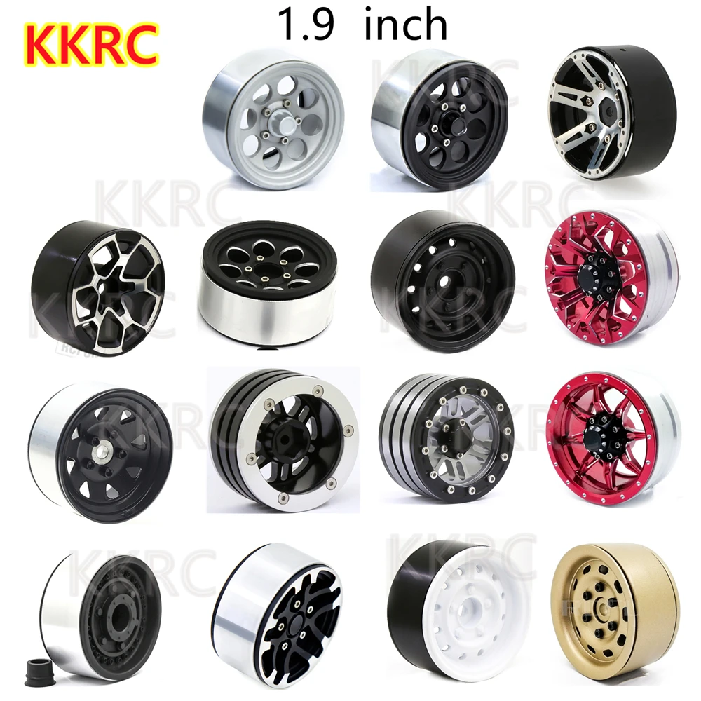 

4pcs 1.9 Inch Metal Beadlock Wheel Rim Hub Counterweight for 1/10 RC Crawler Axial SCX10 II 90046 TRX4 ARRMA TAMIYA KM2