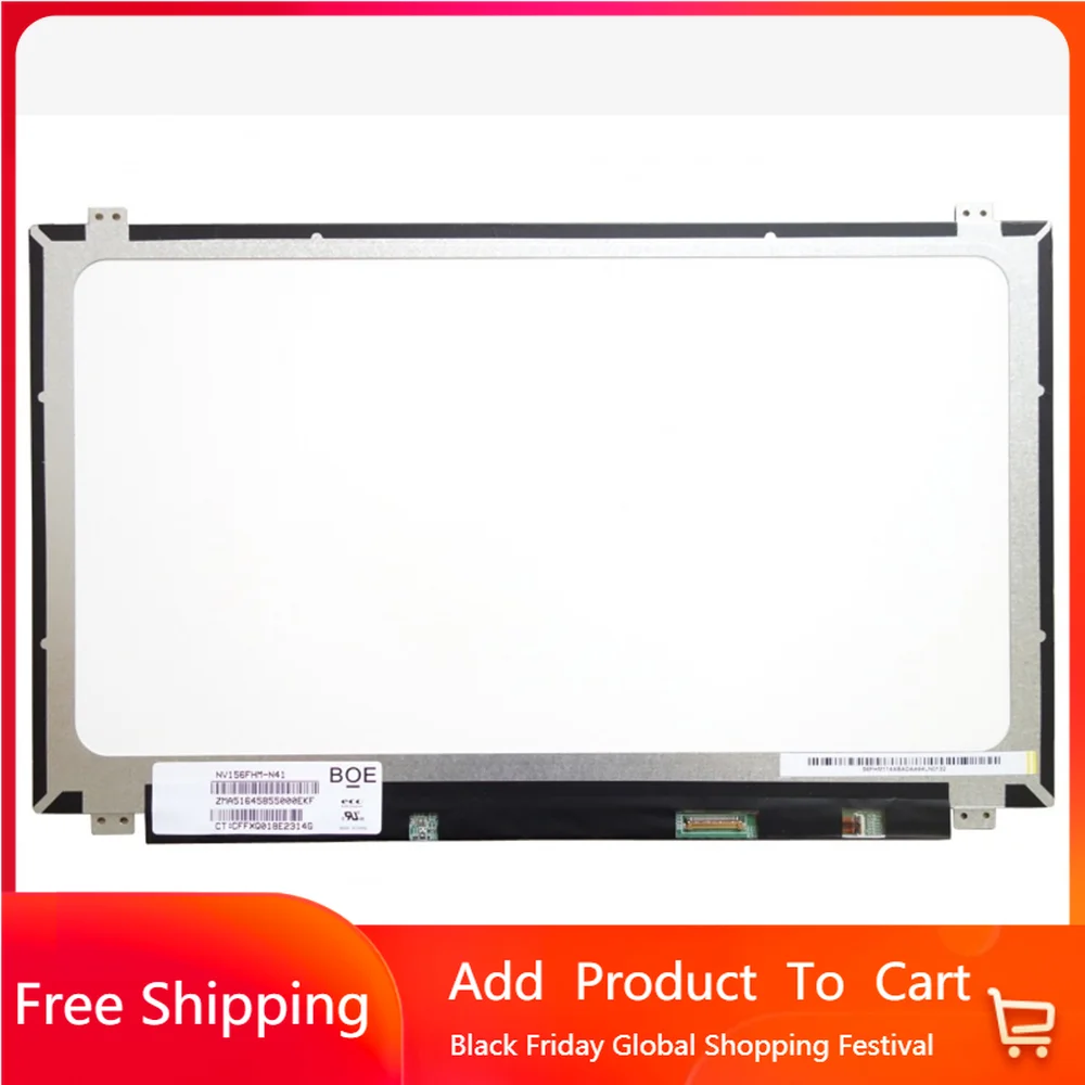 

15.6 inch NV156FHM-N41 DP/N 04561N EDP 30PINS 60HZ FHD 1920*1080 NV156FHM N41 Laptop LCD Screen Replacement Display Panel