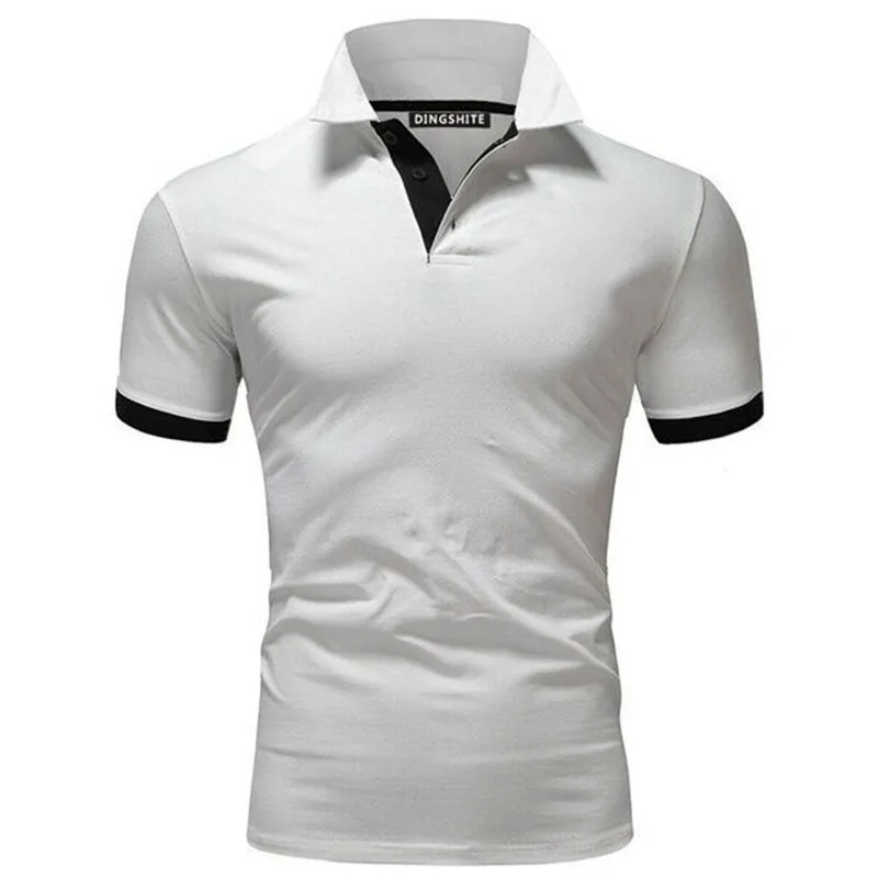 

Polo Shirt Men Casual Cotton Solid Color Poloshirt Men's Breathable Tee Shirt Golf Tennis Brand Clothes Plus po lo