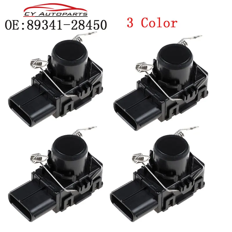 

4PCS 3 Color New PDC Parking Aid Sensor For Toyota Estima Previa Land Cruiser Lexus 2008-11 89341-28450 8934128450