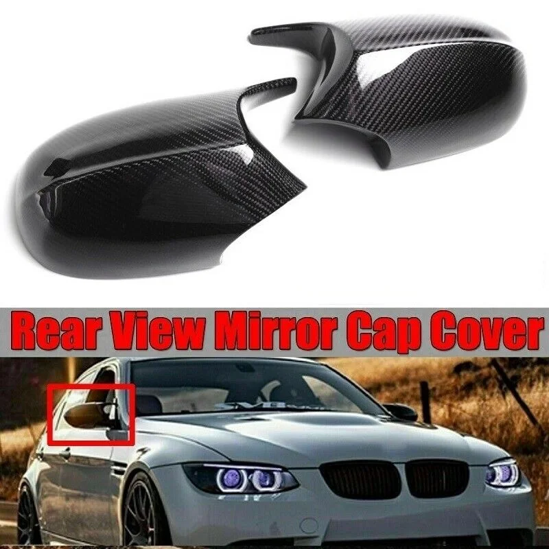 

Replacement Carbon Fiber Glossy Rearview Mirror Cover Caps For BMW 3 Series E90 E91 08-11 & E92 E93 10-13 E81 E82 E87 E88 10-12