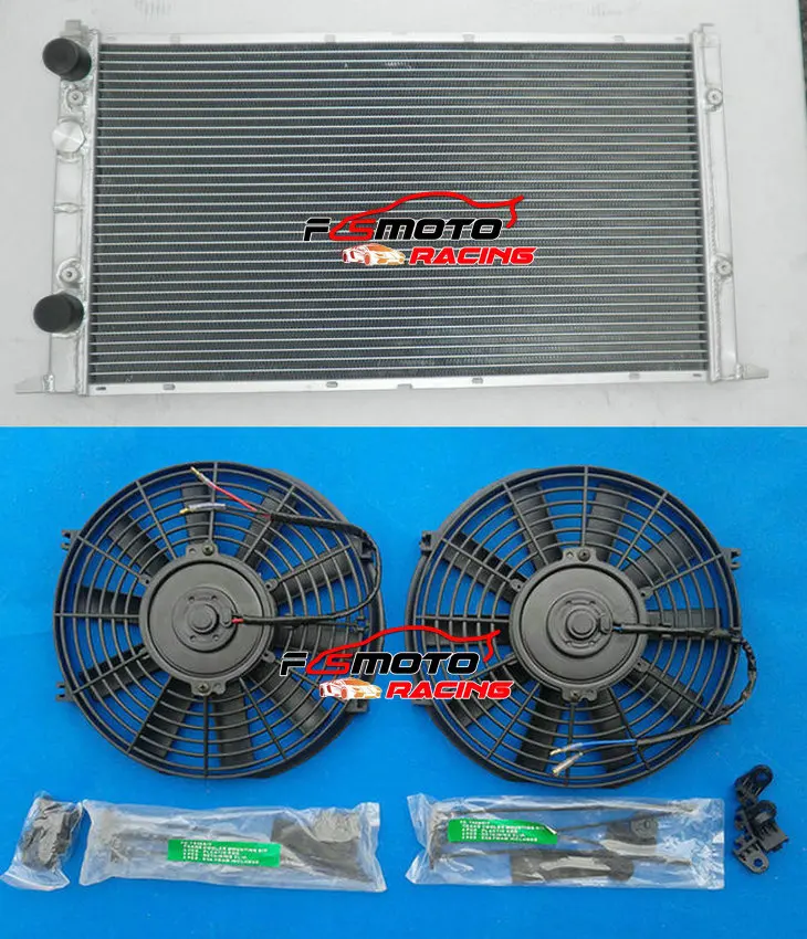 

ALUMINUM RADIATOR + Fans FOR VOLKSWAGEN VW GOLF GTI VR6 MK3 V6 1994 1995 1996 1997 1998 94 95 96 97 98 MANUAL