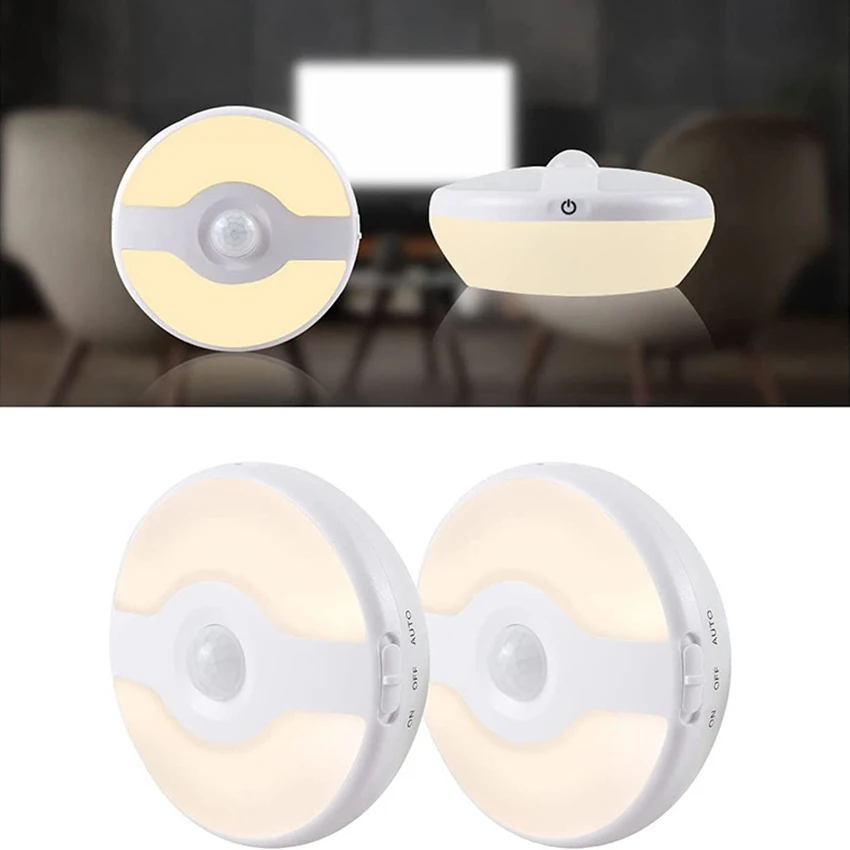 Luce del sensore di movimento per interni, luce dell'armadio a LED, luminosità regolabile, luce dell'armadio per scale, gradini, corridoi, Garage