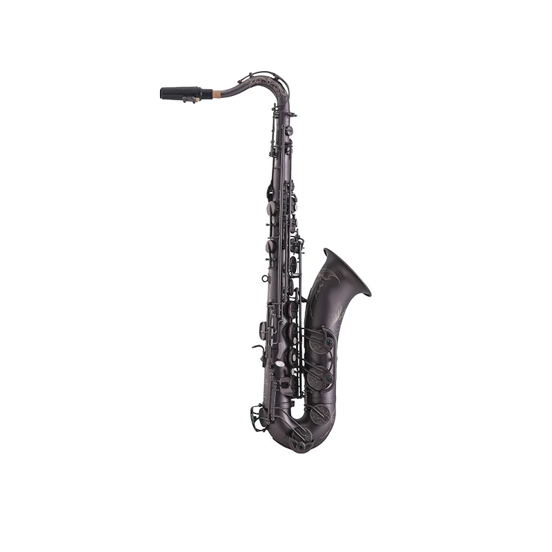 JM Free Shipping Bb Tune Tenor Saxophone Brass Musical Instruments Antique Copper Surface B Flat Sax With Mouthpiece Accessories