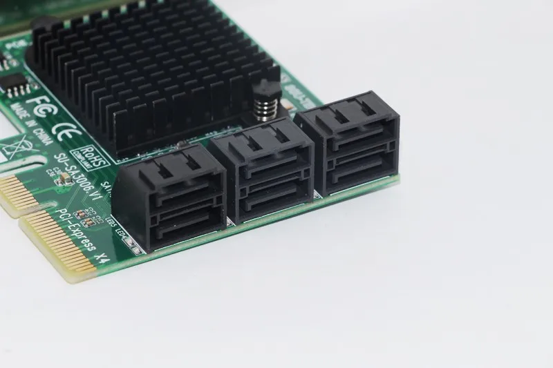 Imagem -06 - Portas Sata 3.0 6gbps Pci-express Adaptador de Cartão de Expansão Riser Única Porta até 500mb Asmedia Asm1166 Chip para Ipfs Mineração Novo