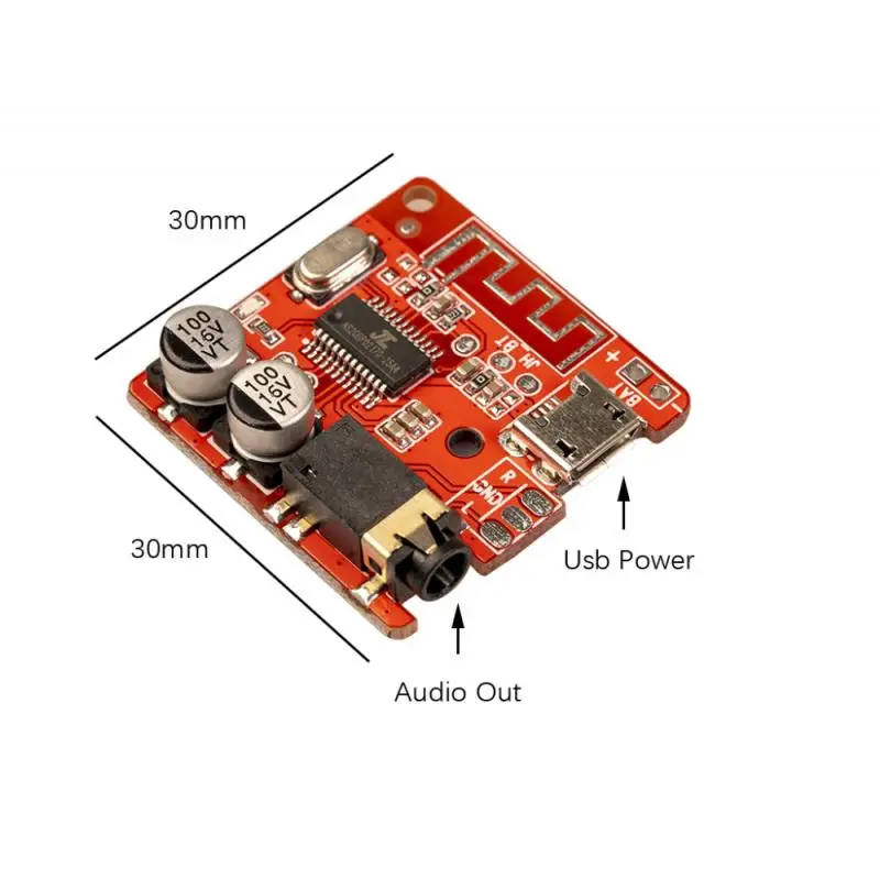 Bluetooth Audio Receiver Board USB Wireless Stereo Music Module Bluetooth 5.0 Lossless Decoder Board WAV + APE + FLAC + MP3