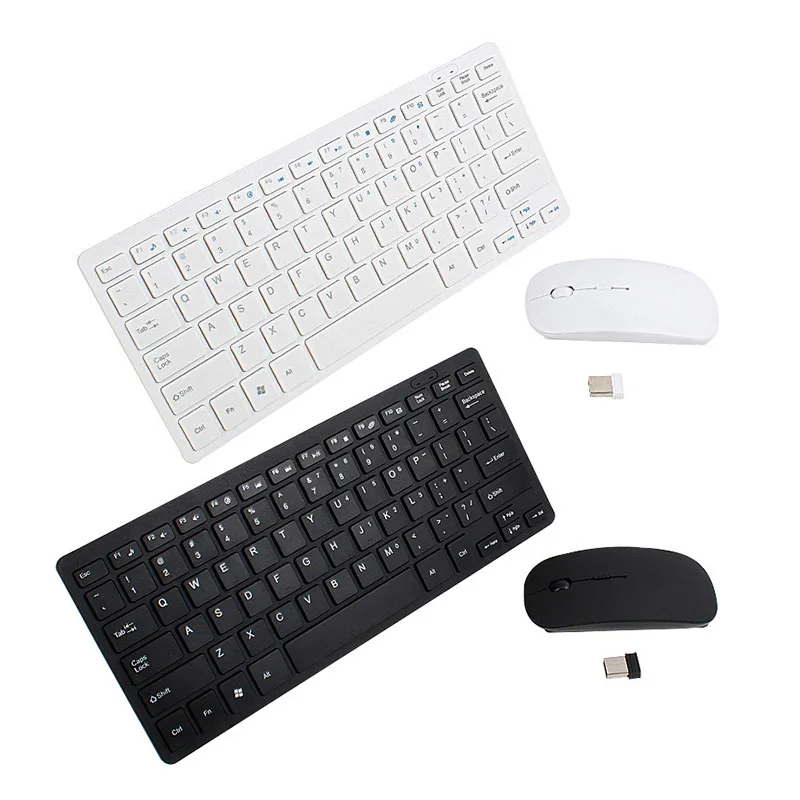 Wireless Keyboard Mouse Set Ultra-thin 2.4G for PC Desktop Notebook Computer Laptop ND998