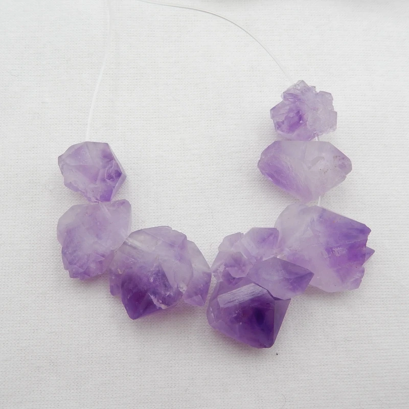 

Wholesale gemstone, jewelry material Necklace,Beautiful Amethyst Gemstone Jewelry Necklace 24x20x14mm/14x10mm28g