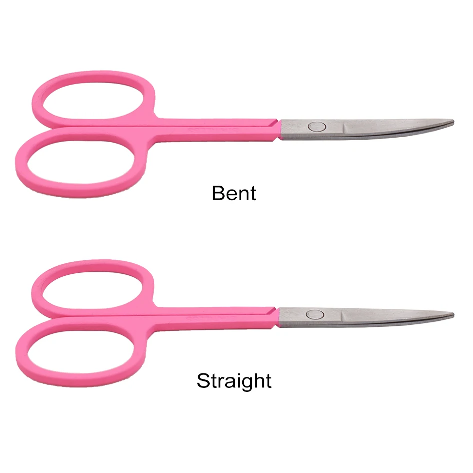 Curved Pedicure Scissors Stainles Steel Nail Scissor Manicure Tool For Nails Eyebrow Nose Eyelash Cuticle Scissors 1000pcs/lot