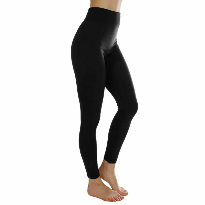 Leggings de fitness taille haute pour femmes, pantalons élastiques monochromes FJM, push-up, course à pied, entraînement, gym, mode, automne, hiver