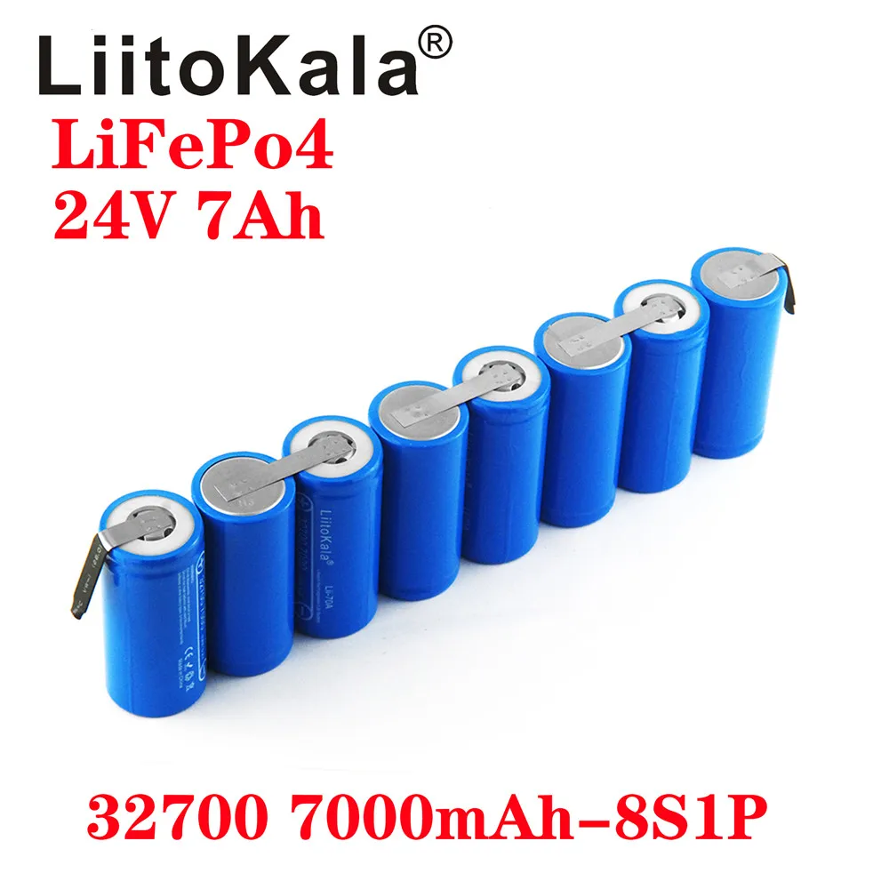 LiitoKala 24V 7Ah 14ah 21ah 32700 7000mAh lii-70A LiFePO4 bateria 35A ciągłe rozładowanie maksymalnie 55A bateria o dużej mocy DIY