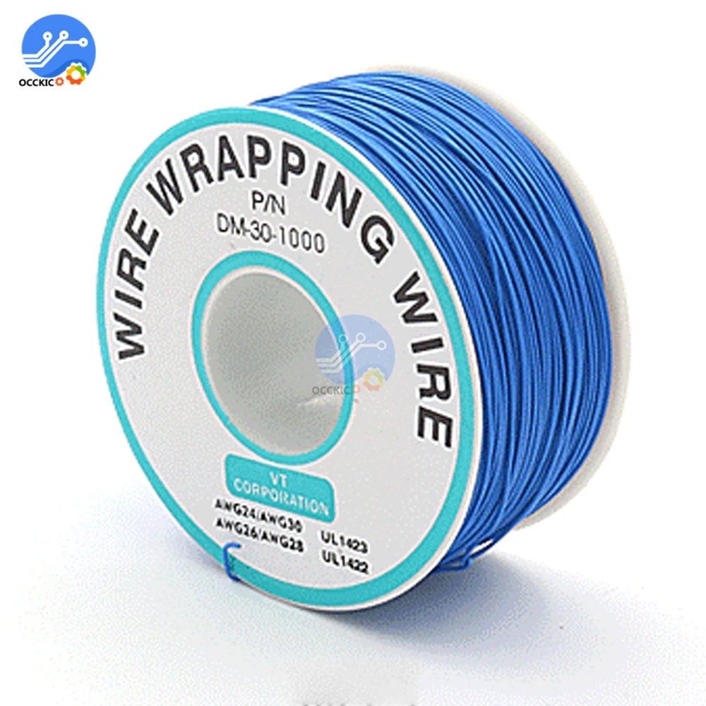 250M 30AWG circuit board PCB Wire Wrapping Wire Tin Plated Copper DM-30-1000 Jumper Insulation Electronic Conductor Wire